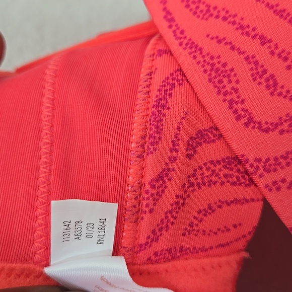 Cacique Bold Zebra Print Bra Coral And Purple 44B - Picture 4 of 7